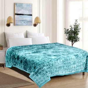 Venta al por mayor 100% poliéster estilo coreano Raschel manta Super suave y de alta calidad con diseño de visón en relieve muy barato - Product Image 5