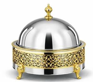 Casserole de Luxe en Acier Inoxydable Fait Main en Inde, Design Classique, Isotherme, Écologique et Personnalisable, pour Garder les Aliments au Chaud - Product Image 1