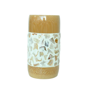Tasse en bambou naturel avec nacre, design moderne du Vietnam, pour un usage quotidien et une décoration élégante de la maison - Product Image 3