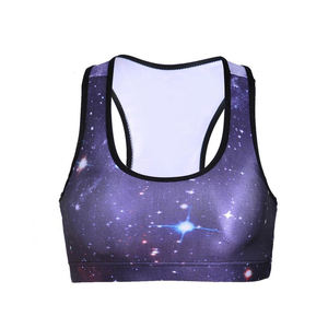 Vente en gros en vrac Soutien-gorge de sport sans couture pour femmes Fitness Yoga Gym Strappy Quick Dry Compression Rembourré OEM Logo personnalisé - Product Image 5