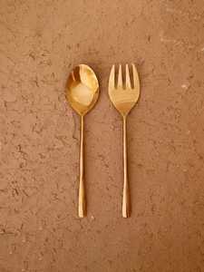 Dernier design fantaisie avec poignée fine et élégante Ensemble de couverts Serveur à salade Fourchette Cuillère Vaisselle de cuisine Fourchette et cuillère du désert de table - Product Image 2