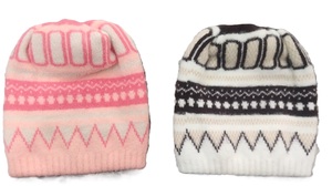 หมวกลิงถักไหมพรมโพลีเอสเตอร์ขนแกะแท้สำหรับเด็กมีหลายสีหมวกแบบโบว์สำหรับฤดูหนาวปรับแต่งได้ทำจากอินเดีย - Product Image 3