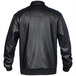 New 2025 High quality Custom <b>Sheepskin</b> Bomber <b>Jacket</b> High Quality Leather <b>Jacket</b> - Product Image 2