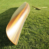Canoa Doble K080M para 2 Personas con Costillas Curvas, Acabado Mate, Hecha a Mano, Decorativa y Funcional, 365Lx72Wx53H cm