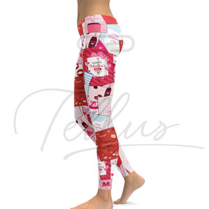 กางเกงโยคะ/ฟิตเนส/ลำลอง ผู้หญิง คุณภาพสูง สำหรับฤดูหนาว ทรงยาว เอวสูง ยางยืด ผ้ายืด/โพลีเอสเตอร์ ระบายอากาศ ลายพิมพ์ - Product Image 2