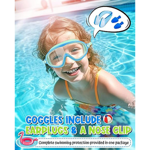 Large Frame Waterproof Anti-Fog Racing <strong>Goggles</strong> High-Definition Boys and Girls Swimming Glasses <strong>New</strong> Children's Swim Gear - Product Image 2