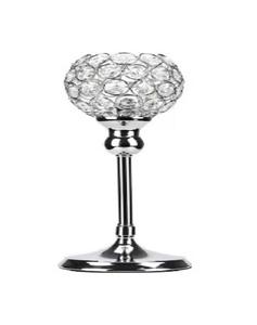 <b>Crystal</b> Candle Holder/<b>crystal</b> Candle Holder Centerpieces /<b>crystal</b> Candle Holder Decoration Home Decor Glass Silver Candle Stands - Product Image 1