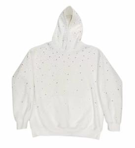 Sudadera con Capucha de Invierno para Hombre, Premium, con Cristales Brillantes y Pedrería, Estilo Urbano Hip Hop, Personalizable con Marca OEM ODM - Product Image 1