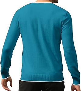 Vente en gros Sweat-shirt à manches longues pour hommes avec col montant, chaud, épais, design décontracté, fermeture éclair pour la saison d'automne - Product Image 3