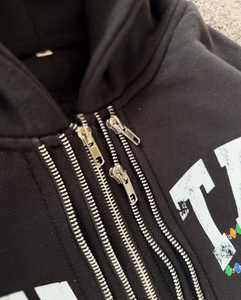 Ensemble de survêtements deux pièces pour hommes et femmes KASH TALK Sweat à capuche et pantalon de jogging Streetwear Fashion. - Product Image 3