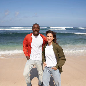 Ultifresh Lightweight Woolen Windbreaker Bomber <b>Jacket</b> Unisex Waterproof Eco-Friendly Summer Woven Washed Casual Zipper Finished - Product Image 5