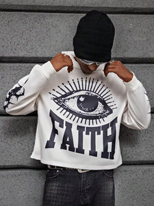 Sudadera con capucha estampada personalizable de invierno para hombre de tendencia/estilo con cremallera transpirable 100% algodón polar térmico - Product Image 5