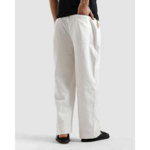 Pantalon plissé en lin sur mesure, style été formel/décontracté, tissu léger en laine tissée, 100% lin, fermetures éclair décorées, taille XL, coloré - Product Image 1