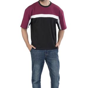 Summer 220 Gsm Cotton Blank Custom Color <b>Longline</b> Casual Wear Breathable Arrival Jersey <b>T</b>-<b>Shirt</b> Pattern Panel Design Plus Size - Product Image 2