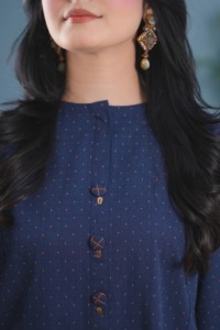 Maxi Kurta / Kurti en mousseline de coton de qualité supérieure, brodé, ornements de luxe pour femmes, été, séchage rapide, sans plis - Product Image 3