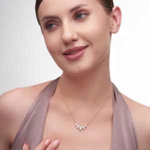 Collier pendentif en forme de clé à cinq pierres en forme d'étoile de 2,21 carats, fait à la main, or jaune 14 carats, taille personnalisée, bijoux en diamant pour femmes - Product Image 3