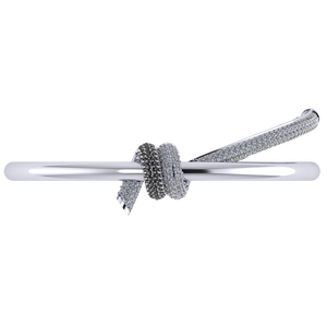 Silver Bracelet Diamond White Gold Rose Gold Options Pearl Iced Fine Chain <b>Link</b> Bracelets ALBR-095010 - Product Image 4