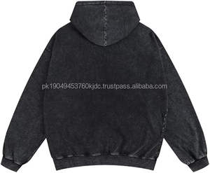 Sudadera con Capucha Extra Grande para Hombre, Estilo Vintage, Unisex, Lavado Ácido, Ropa Urbana, Sudadera Moderna Y2K - Product Image 2