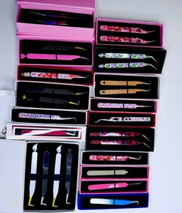 Vente en gros de pinces à cils GETUP BROSONS IMPEX de haute qualité, plusieurs couleurs et designs, en acier inoxydable, anti-magnétique, anti-statique - Product Image 4