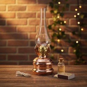 Lampe à huile en cuivre, lampes à gaz et accessoires - Product Image 3