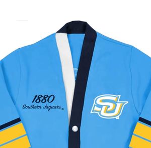 Wholesale Southern University Custom Design Wool Acrylic <b>Sweater</b> Greek Knitted Embroidered <b>Cardigan</b> College Greek for Women - Product Image 6