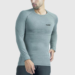 เสื้อรัดรูปผ้าคอตตอนสำหรับผู้ชายเสื้อรัดรูปผ้าแห้งเร็วและใส่สบายสำหรับ2025ออกแบบได้ตามต้องการ - Product Image 3