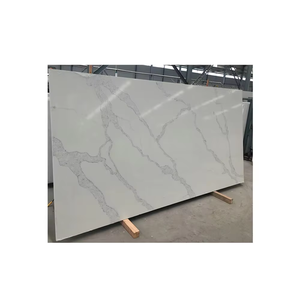 Precio al por mayor, diseño moderno, losa de cuarzo Calacatta, piedra de cuarzo de ingeniería para encimeras, forma de losa grande - Product Image 4