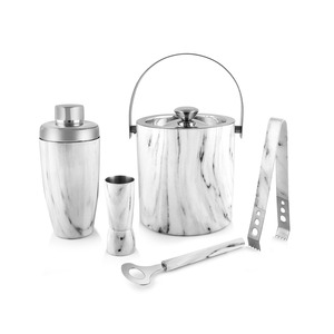 ชุดเครื่องทำบาร์แบบโลหะทุบสีทองโบราณสำหรับใช้ในบาร์และงานปาร์ตี้ผู้จำหน่ายอินเดีย - Product Image 5