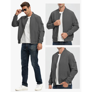 High Quality Eco-Friendly Quick Dry Nylon <b>Waterproof</b> Bomber <b>Jacket</b> for Men Custom Canvas <b>Padding</b> Coat Fashionable High Street - Product Image 6