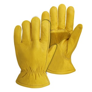 Guantes DE TRABAJO superventas de cuero de vaca superior 100%, operación de trabajo General, guantes de trabajo de construcción de jardinería - Product Image 4