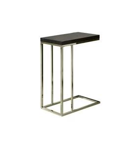 Table d'appoint en acier inoxydable faite à la main, miroir de qualité supérieure poli avec dessus en marbre noir, fabricant en gros - Product Image 1