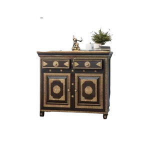 ตู้ไม้เนื้อแข็งทำมือสไตล์ดั้งเดิม เป็นมิตรกับสิ่งแวดล้อม ปรับความสูงได้ ประตูแบบยกแผง 4 ลิ้นชัก รับประกัน 3 ปี เหมาะสำหรับโรงแรม - Product Image 1