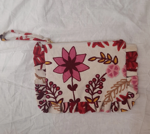 Bolso con volantes de algodón bordado a mano para mujer, bolso de mano bordado Suzani Floral colorido para compras y regalo de mujer - Product Image 4