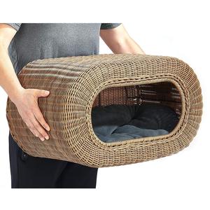 Lit pour animaux de compagnie en rotin de qualité: canapé-lit tissé naturel avec coussin doux, lit pour animaux de compagnie en rotin durable pour le confort intérieur/extérieur des animaux de compagnie Vietnam - Product Image 5