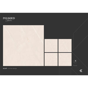 Carreaux de porcelaine émaillée numérique polie Armani Beige, Bianco, Marron et Gris 80x80 cm, grand format pour revêtements de sol d'intérieurs modernes - Product Image 1