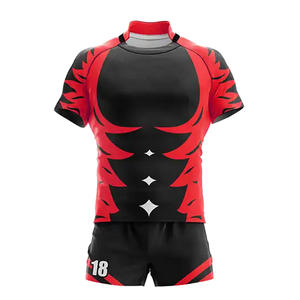 Custom Athletic Rugby Uniforms Vibrant Color Slim Fit Shirts Embroidered Team Name Relaxed Loose Fit Compression Fit Options - Product Image 1