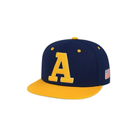 Gorra de béisbol deportiva personalizada de 5 paneles con visera ancha, patrón de letras, bordado a mano en lona, gorra trucker de gamuza ajustable, Common Puff