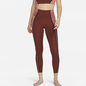 Leggings de yoga taille haute pour femmes avec tissu extensible de contrôle du ventre pour pantalons à motif solide de flexibilité - Product Image 6