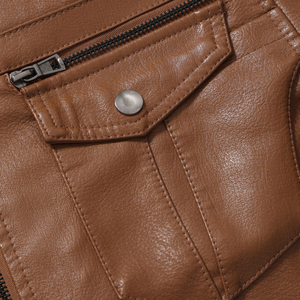 Veste en cuir noir pour hommes grande taille Style veste en cuir peau de vache haute qualité chaud hiver grande taille veste - Product Image 4
