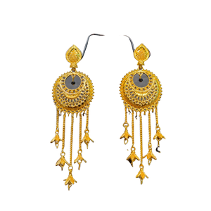 Juego de pendientes de proveedores a granel con diseño tradicional 22CT chapado en oro estilo Jhumka pendientes joyería para mujeres desgaste por exportadores - Product Image 2
