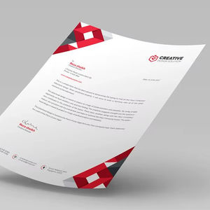 Impression de papier à en-tête personnalisé A4 pour entreprise, logo d'entreprise - Product Image 1