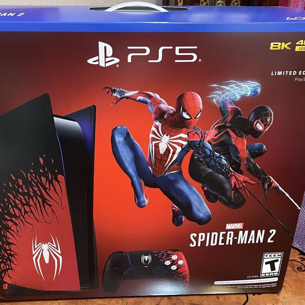 Sealed in Box Soiny PS5 Playstetion 5 Console Spider-Man 2 Limited Edition Bundle BRAND NEW