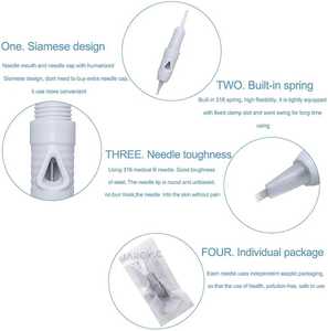 Auténtica máquina Charmant aguja de tatuaje desechable Micro cartucho de aguja mejor calidad PMU 1R 3R cartucho maquillaje permanente - Product Image 2