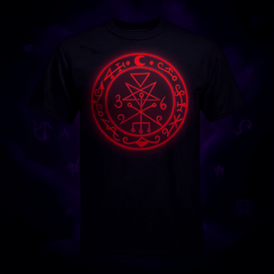 Lilith Sigil Seal <b>Red</b> Graphic T-Shirt Unisex Adult Size Medium - Product Image 3