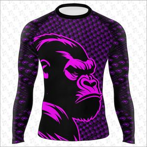 Camisetas de manga larga para hombre, ropa de compresión personalizada, protector de sarpullido Mma - Product Image 5
