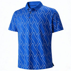 Top Quality Spandex Polyester Short Sleeve Plus Size Full Print Pattern Luxury Custom <b>Golf</b> Polo Shirts with Embroidery - Product Image 2