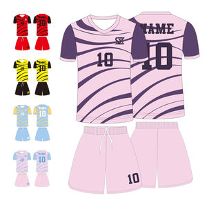 เสื้อเจอร์ซีย์ฟุตบอลระบายอากาศได้ดีเสื้อฟุตบอลออกแบบได้ตามต้องการมีโลโก้ออกแบบได้ตามต้องการ - Product Image 5