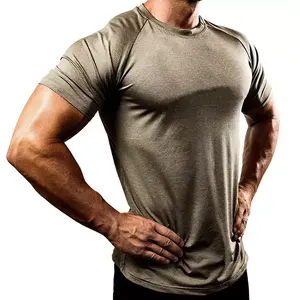 Meilleure vente T-Shirt à séchage rapide pour hommes respirant 100% coton T-Shirt décontracté pour hommes pour adultes entraînement surdimensionné - Product Image 6