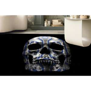 Tapis à motif crâne orné, Tapis de luxe, Tapis imprimé, Tapis fin non tissé - Product Image 2