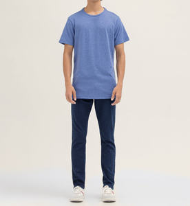 เสื้อยืดผ้าฝ้ายโอเวอร์ไซส์สีล้วนแบบกำหนดเองเสื้อยืดผ้าฝ้ายขนาดใหญ่ - Product Image 5